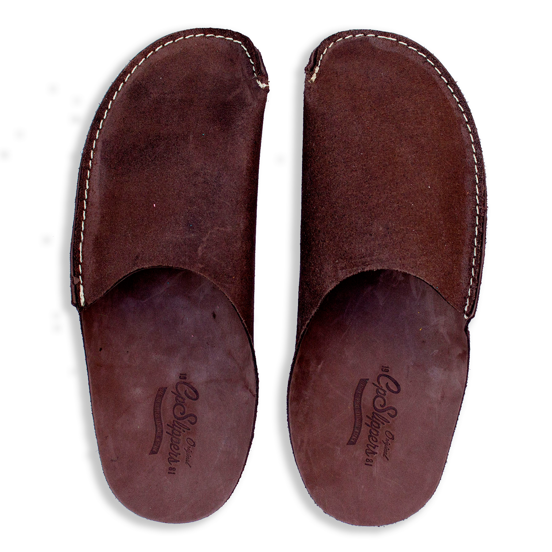 Brown leather hoome shoes CP Slippers for mens and women