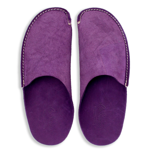 Violet leather CP Slippers home shoes for men and women