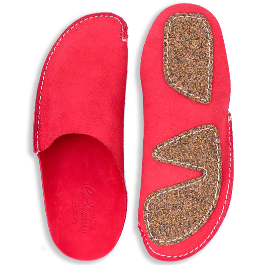 Anti-slip orange leather home shoes CP Slippers for men and women