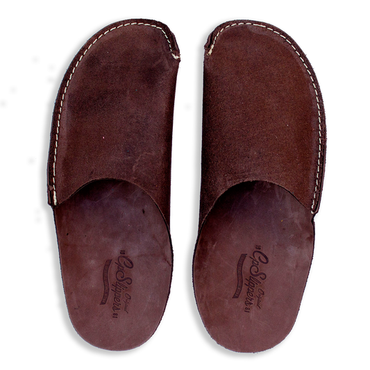 Brown leather hoome shoes CP Slippers for mens and women