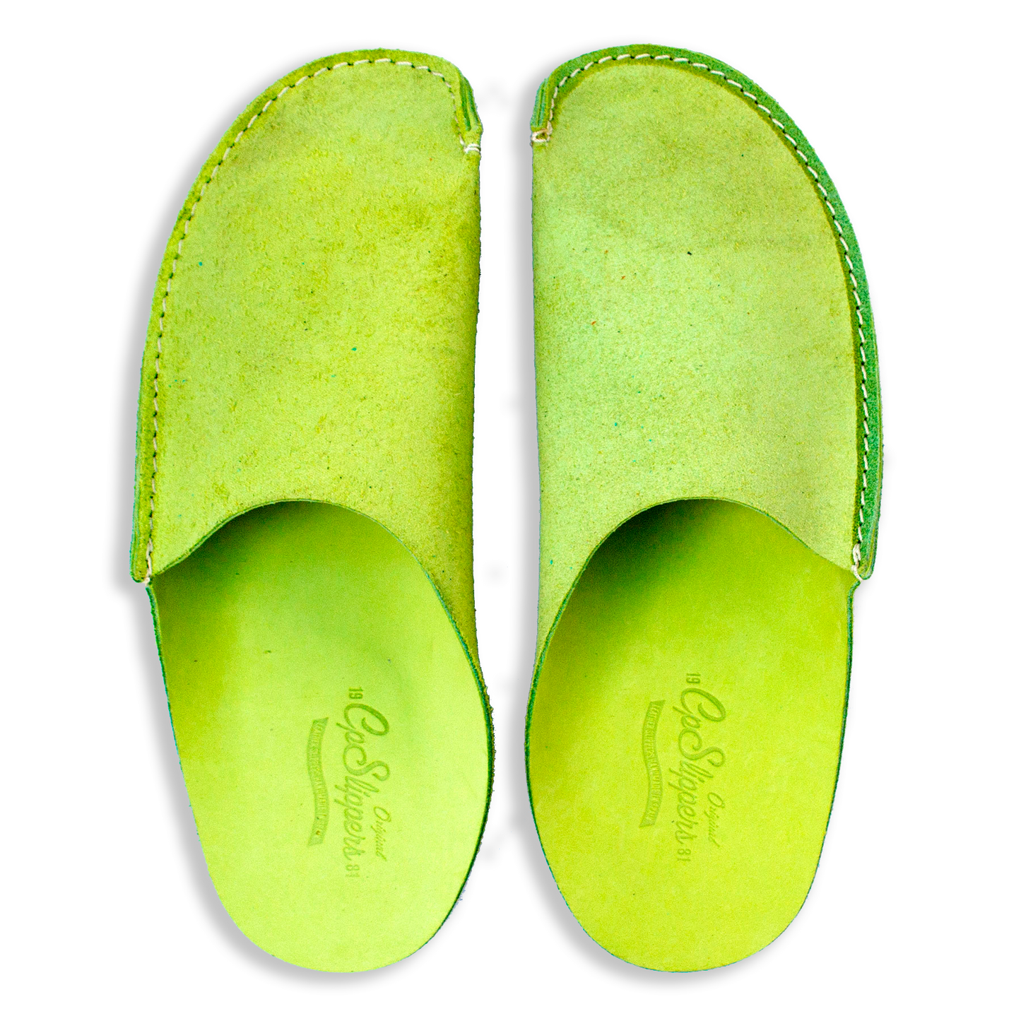 Green CP Slippers shoes best green leather