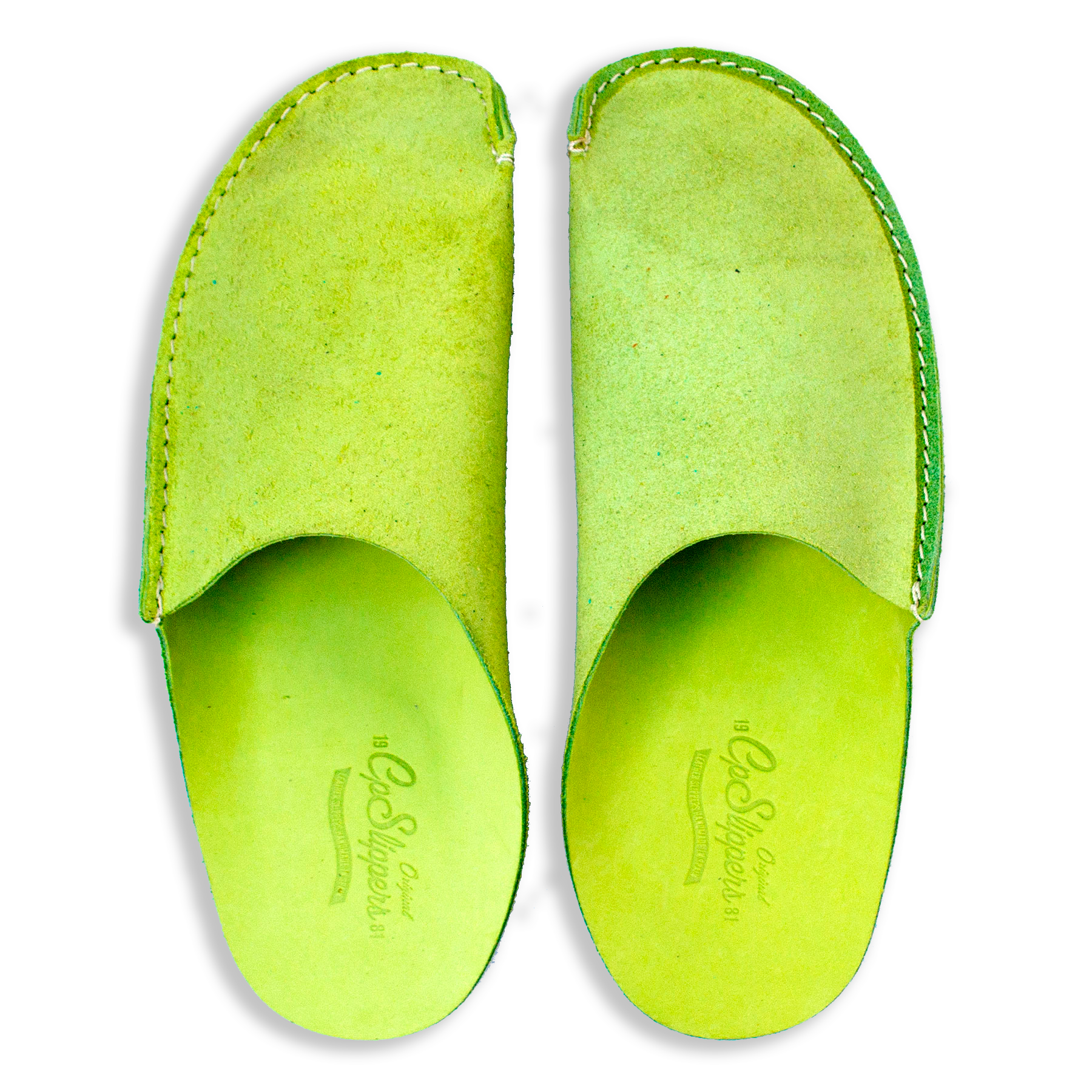 Green CP Slippers shoes best green leather