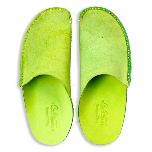 Green CP Slippers shoes best green leather