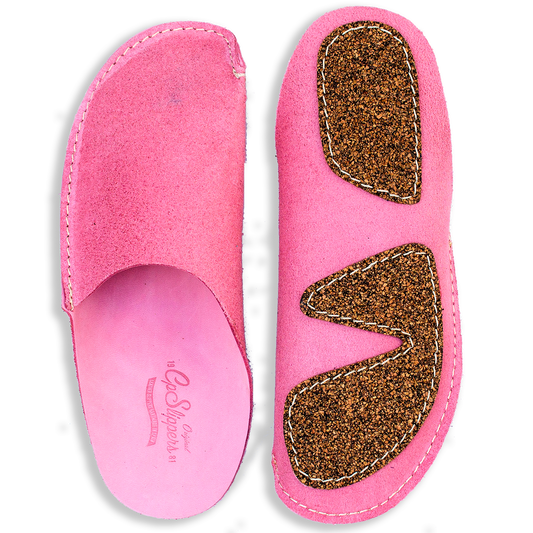 Anti-slip pink leatner home shoes CP Slippers for men and women