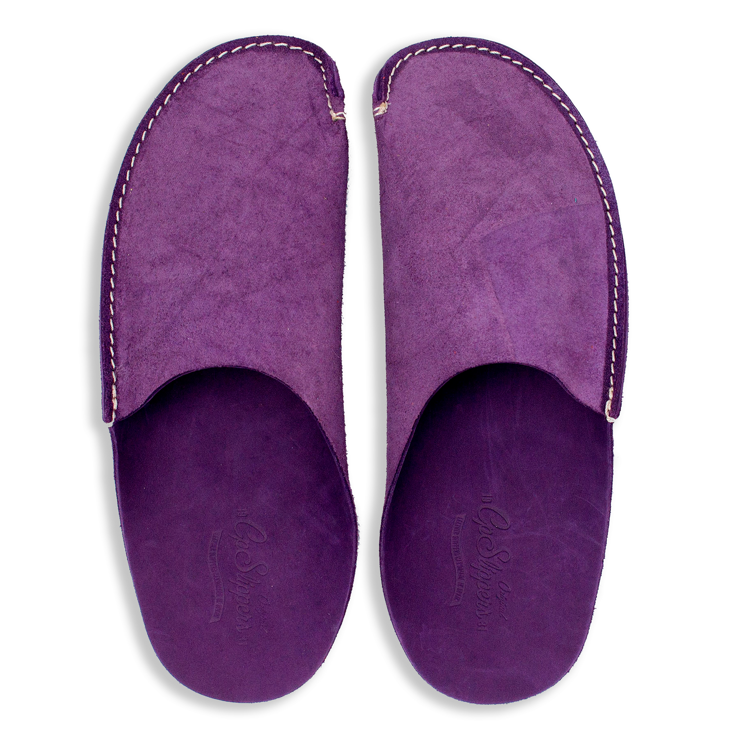 Violet leather CP Slippers home shoes for men and women