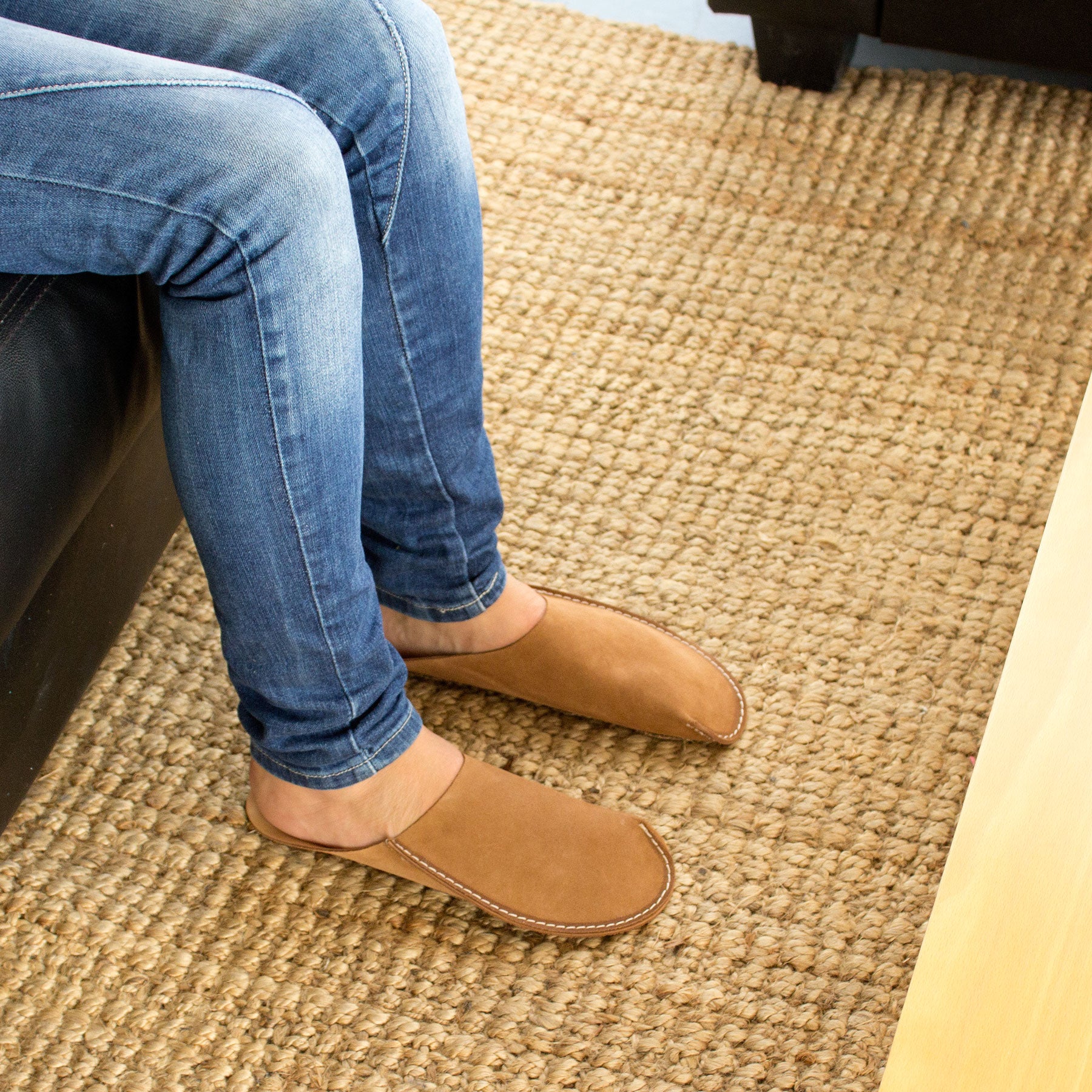Tan CP Slippers Minimalist slippers shoes for man and woman at home