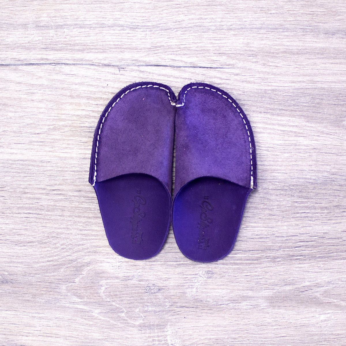 Violet Leather Kids Slipper - CP Slippers