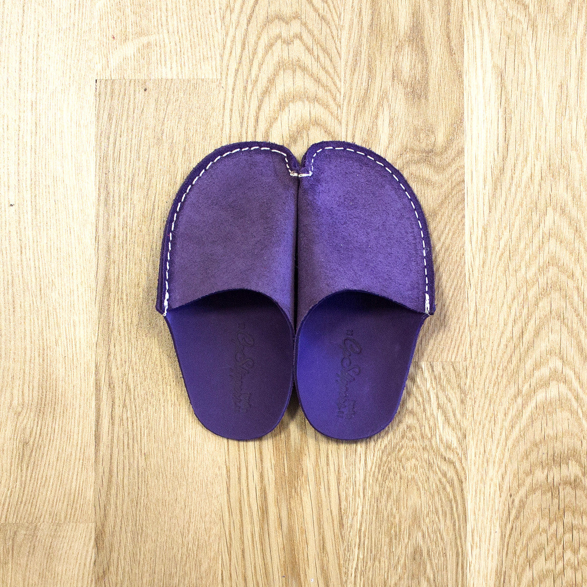 Violet Leather Kids Slipper - CP Slippers