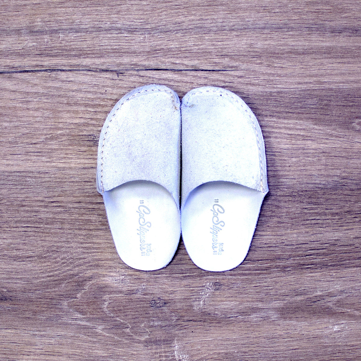 Natural Leather Kids Slipper - CP Slippers