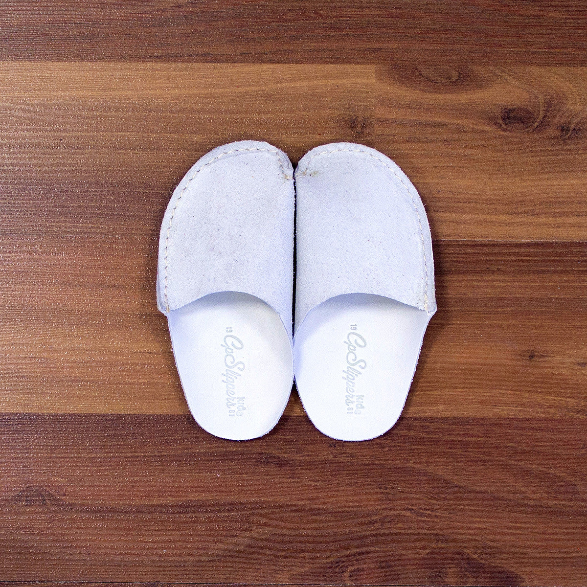 Natural Leather Kids Slipper - CP Slippers