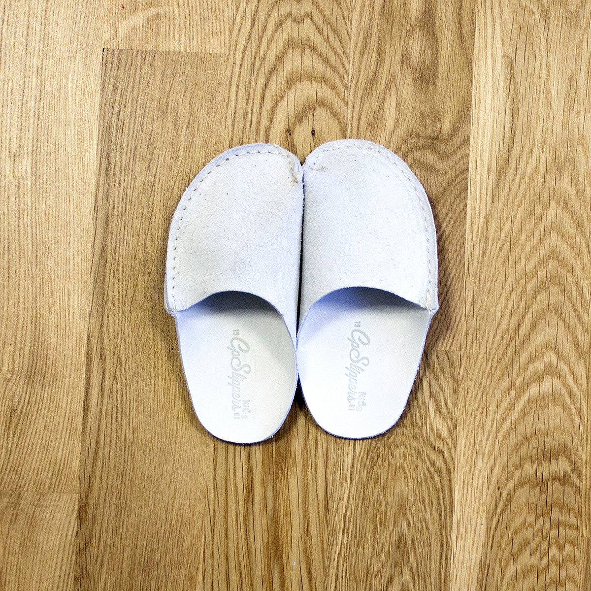 Natural Leather Kids Slipper - CP Slippers