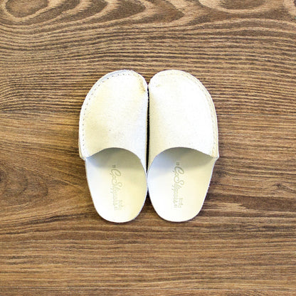 Natural Leather Kids Slipper - CP Slippers